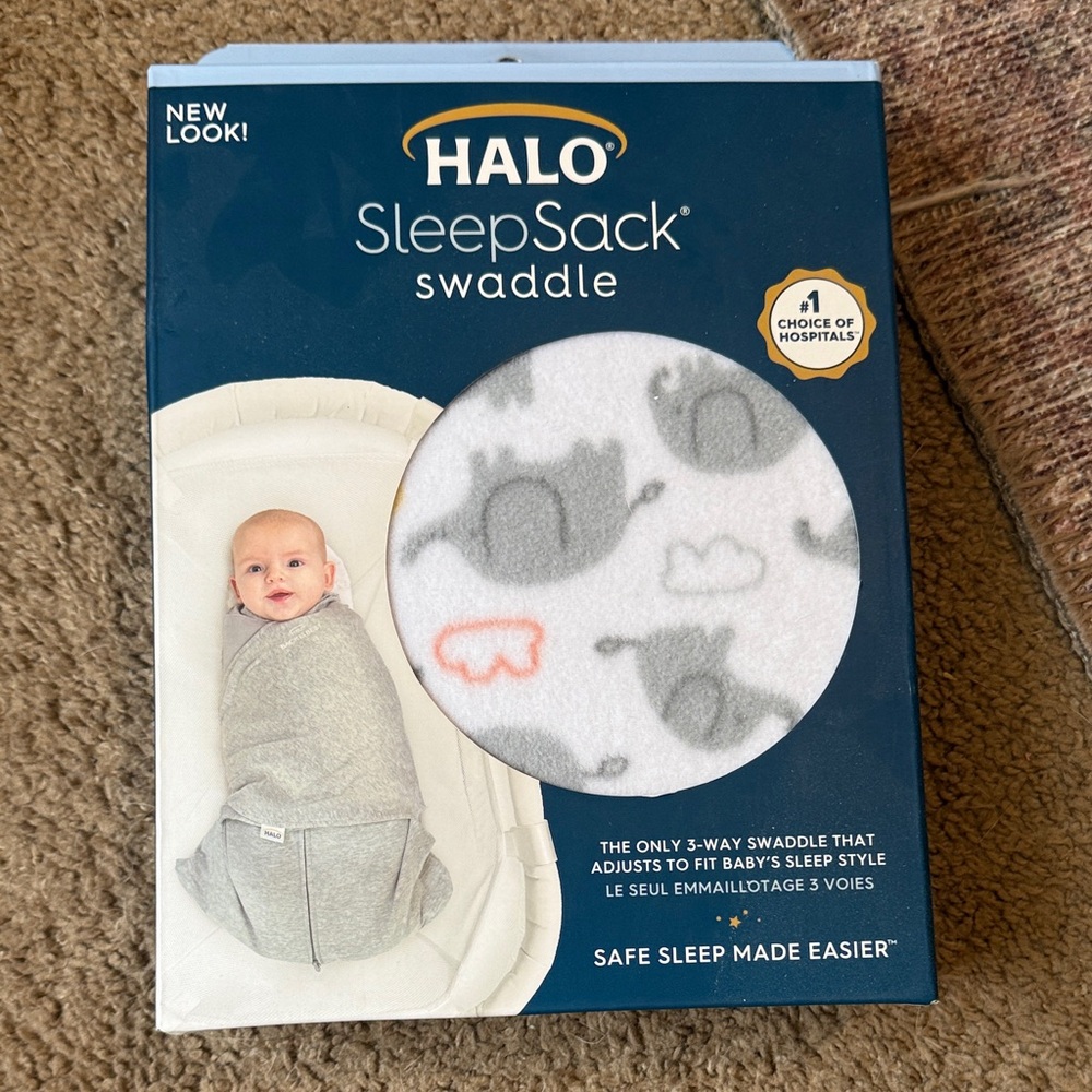 Halo SleepSack Swaddle with Elephant Design